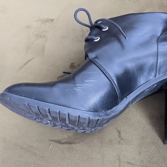 Black Heeled Booties - Size 11 - Picture 2 of 3